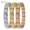 Bangle Hapiship Women's Jewelry 9mm Width Itanlian Elastic Charm Bracelet Fashion Stainless Steel Bangle ST- 230919