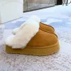 Designer da Austrália Botas de neve Botas de tornozelo Tazz Ultra Mini Plataforma Tasman Slippers uggly Sheepskin mass slides de peles