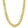 Ska sieraden groothandel ronde Cubaanse sieraden 10k 14k 18k massief gouden ketting ketting ketting