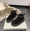 2023 Femmes Hiver Ultra Mini Boot Designer Bottes à plate-forme australienne pour hommes en cuir véritable chaud cheville fourrure chaussons chaussure de luxe EU44 bottes de neige pour femmes AAA9999