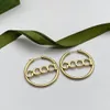 Golden White Golden Simple Hoop Designer Ear Ring Valentine's Day Gift Fashion Jewelry with Original Box.