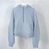 mergulho meio zip hoodie feminino yoga terno designer moletom com capuz senhoras ginásio roupas esportivas ao ar livre jogging com capuz grosso de mangas compridas com calças