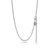 Rolo Chain Halsband äkta 925 Sterling Silver Jewelry for Women Diy Making Party Wedding Collier Whole230i