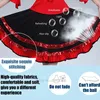 Stage Wear Femmes Espagnol Flamenco Jupe Danse Pratique Paillettes Big Swing Court Dégradé Couleur Performance Gypsy Lady Belly Robe