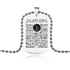 Colares Pingente de Aço Inoxidável 12 Zodíaco Carta Colar Para Mulheres Homens Constelação Sign Titanium Dog Tag Beads Correntes Moda Judeu Dhrf4