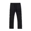 Jeans pour hommes industrie lourde trou effiloché destruction ciré jean hommes haute rue rétro droit déchiré crayon pantalon surdimensionné denim pantalon 230918