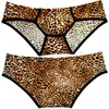 Underpants Sexy Men's Leopard Pants Underwear Cool Bulge Boxer Briefs Masculino Masculino Corpo Abraço