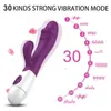 Sex-Massagegerät, Anal-Vagina-Massage-Dildo, Kaninchen-Vibrator für Frauen, 30 Frequenzen, Dual-Vibration, G-Punkt-Masturbator, Erotik für Erwachsene