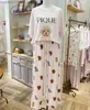 Dames nachtkleding Pyjama Room Wear Gelato Pique Dames pyjama Schattige Poedel T-shirt met korte mouwen Shorts Broeken Lange jurk Nachtkleding Zomer Modaal L230919