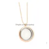 70Cm Necklace Diy Accessories Circar Glass Po Box Open Pendant Clavicar Chain Birthday Valentines Day Nice Gift Drop Delivery Dhcxl