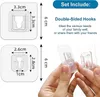 Kitchen Towel Hooks 10 Pairs Double Sided Adhesive Wall Hanger Waterproof Transparent Suction Cup Storage Hook for Bathroom 230919