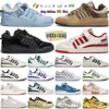 Bad Bunny x Forum Buckle Low Chaussures de course Jaune Crème Bleu Teinte Core Noir Benito Easter Egg hommes Patchwork Blanc femmes baskets d'extérieur baskets de créateurs hotsale