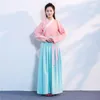 Stage Wear Chinese Traditional Ancient Costume For Women Fairy Dresses Dance Elegant Princess Outfit Tops Dress