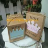 100PCS LOT 2016 Baby Shower Favors of Little Prince Kraft Favor Boxes For baby birthday Party Gift box and baby Decoration candy298d