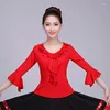 Stage Wear Femmes Espagnol Flamenco Jupe Danse Pratique Paillettes Big Swing Court Dégradé Couleur Performance Gypsy Lady Belly Robe