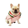 Vestiti per cani Piccola camicia di cotone Bulldog francese Cappotto estivo Chihuahua Costume divertente per cani Pug Pet Abbigliamento T200710233Y