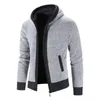 Heren Hoodies Rits Voor Mannen Slim Fit Vest Pluche Verdikte Truien Lange Mouw Truien Jeugd Mode Casual Mannelijke Kleding