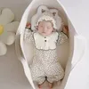 Baby Cribs Born Basket 70x40x25cm Portable Cotton Rope Woven Nest For Borns Sleeping Nest Bed 230918