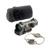 Atualizado dr 1x-4x dupla finalidade escopo tático 4x lupa óptica vermelho iluminado mil-dot riflescope monocular para airsoft caça