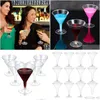 Disposable Dinnerware 7Oz 198.4G Plastic Martini Glass 60Pcs Transparent Mini Dessert Wine Drop Delivery Ot4Ub