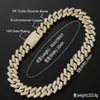 Chains 20mm Big Heavy Solid Cuban Link Chain Hip Hop CZ Stone Paved Bling Iced Out Square Curb Chokers Necklaces For Men Rapper Je305h