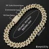 Correntes 20mm Grande Pesado Sólido Cuban Link Chain Hip Hop CZ Pedra Pavimentada Bling Iced Out Quadrado Curb Gargantilhas Colares Para Homens Rapper Je305h