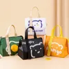 Lunchpåsar Vattentät Oxford Food Bag Cooler Travel Picnic Pouch Isolation Bento Storage Container Cartoon Tote 230919