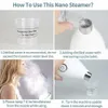 Steamer Ionic Steamer Deep Cleaning Steamer Cleaner Face Sprayer Machine Beauty Blackhead Remover Vacuum Acne Needles 230918