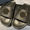 Top Quality Designer Palazzo Sandálias Slides Mules Verão Mulheres Homens Casual Praia Piscina Indoor Flat Flip Flops Vintage Glitter Clássico Metal Borracha Chinelos Atacado