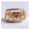 Bagues en diamant élégantes, bague en cristal, 3 couleurs, amour famille, bijoux pour femmes, grand-mère, cadeaux de fête des mères, saint-valentin, livraison directe, DH08C