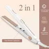 Hair Straighteners CkeyiN 20mm Professional 2 in 1 Straightener Mini Curler Thermostatic Fast Heat Flat Iron Curling Waver Plate 230918