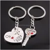 5 stylów metalowych miłośników kreatywnych miłośników breloków I Love You Heart Key Ring Lover Romantyczne dostosowanie łańcucha samochodów Dhefu