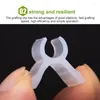 Garden Supplies 100Pcs/Pack Plastic Plant Support Mini Grafting Clips 2-5mm Round Tube Plants Seeding Clip Tool For Vegetable