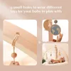 Mobiler# 1Set Natural Wood Baby Gym Frame With Star Pendant Triangular Curved Shape Foldbar Activity Gym Toys Dusch Gifts Room Decor 230919