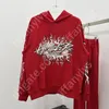 Hellstar Hoodie Mens and Womens High 1 Quality Hooded Sweatshirt Womens American Retro Mud Print