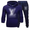 2024 Herren-Trainingsanzug, luxuriöser Designer-Trainingsanzug, 2-teiliges Set, lässige Hoodies, Sweatshirt, Jogginghose, Anzug, Teenager, Sport, S-3XL, Kleidung, bedruckte Sportbekleidung, Marke