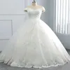 2021 splendido scollo a V invernale in pizzo abiti da sposa appliques plus size al largo della spalla abito di sfera personalizzato vestido de novia formale bri243d