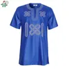 Vêtements ethniques HD broderie Dashiki hommes T-shirt tenue africaine chemises à manches courtes mode homme streetwear traditionnel décontracté te232u