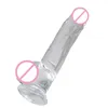 Pompa per massaggiatore giocattolo sessuale per clitoride Negozio di giocattoli rosa Prodotti in gel Dildo Realista Erotismo Pene in silicone 20 cm Giocattoli dalla testa lilla