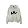 High Street Fog Season 7 Plush Abc Letter Flocked Hoodie Casual Pants5an3