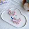 Hair Accessories 2023 Fashion Single-layer Double-layer Three-dimensional Embroidery Butterfly Hairpin Barrette For Girl Child Headwear