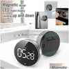 Minuteries de cuisine Minuterie numérique Compte à rebours manuel Réveil électronique Magnétique Led Cuisson mécanique Douche Étude Chronomètre Drop Del Dhoax