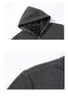 Herrtröjor Big Size Fleece Hooded Cardigan Autumn Winter Trendy Fashion Jacket Plus hoodie 12xl 10xl Stora män kläder