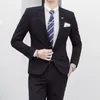 メンズスーツ2023高品質のウェディングスーツ（スーツウエスタンパンツ）ビジネスファッションハンサムグルームのドレスカジュアルツーピースセット