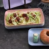 プレートトレイ5色ワイドアプリケーション実用的な長方形スピットボーン料理フルーツスナック小さなプレート