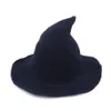 Modern Halloween Witch Hat Woolen Women Lady Made From Fashionable Sheep Wool Halloween Party Hat Festival Party Hat