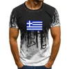 Tute da uomo Grecia Bandiera greca T-shirt da uomo per adulti 12 colori Taglia S - T-shirt vintage 3XL