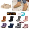 Bottes firmati Stivali australia Pantofole Tasman Tazz Piattaforma Stivaletti invernali Classico stivale da neve Caviglia corta Mini pelliccia Castagna all'aperto rosso comodo unisex