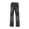 Mäns jeans stjärna patch jeans män y2k hombre nödställda baggy jeans moto cyklist män lyxiga jeans streetwear byxor för män 230919