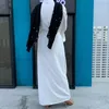 Ethnische Kleidung Dubai Abaya Türkei Kimono Strickjacke Muslimische Mode Langes Kleid Abayas Für Frauen Weiße Robe Islamische Oberbekleidung